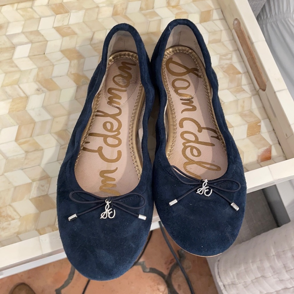 Navy blue , suede Sam Edelman flats